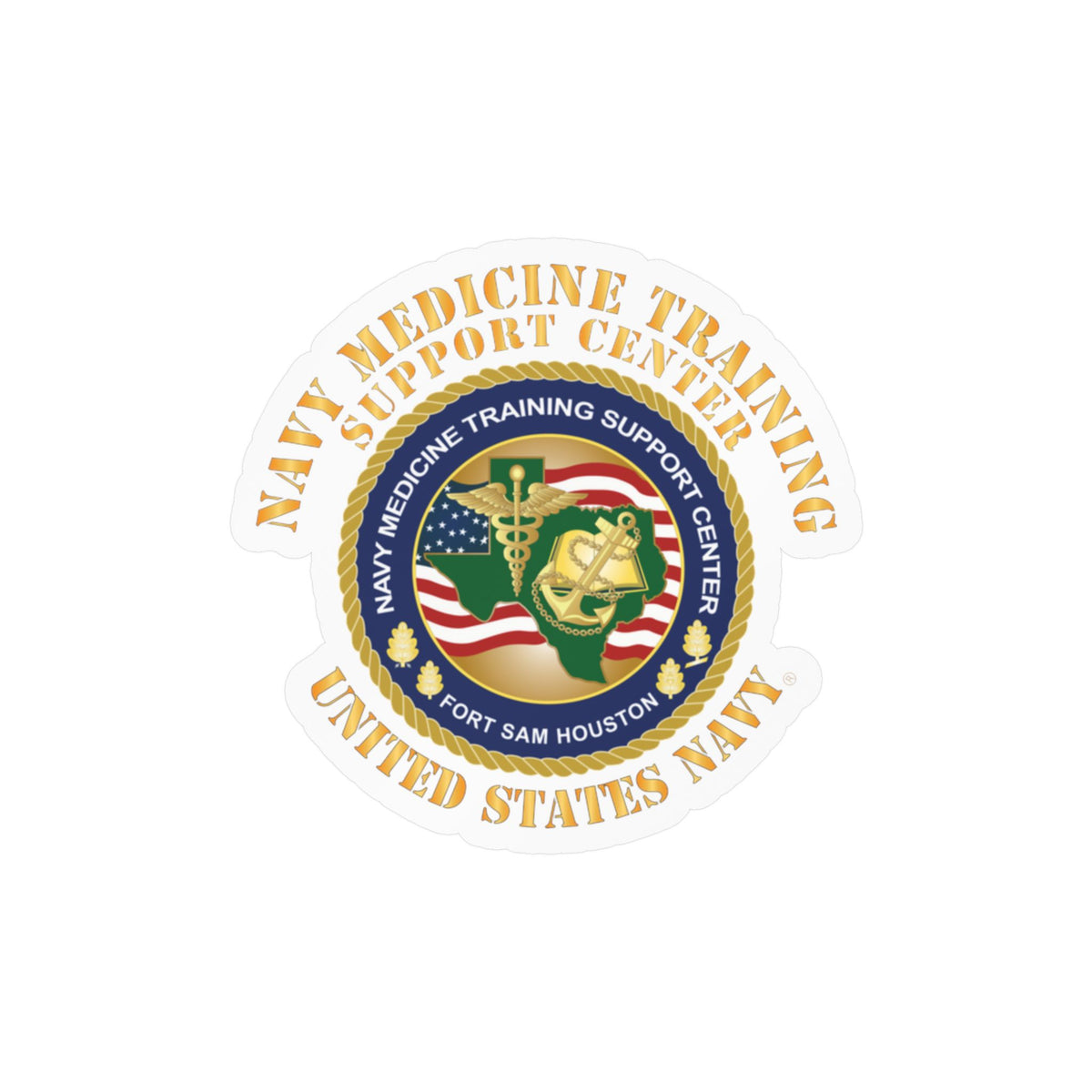 Kiss-Cut Vinyl Decal - Navy Medicine Training Support Center X 300