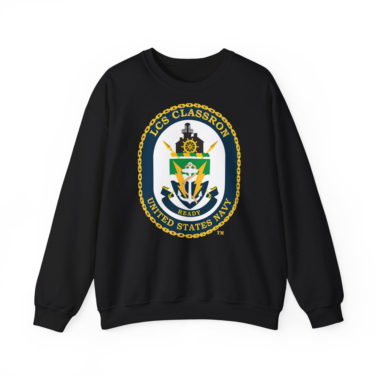 Unisex Heavy Blend™ Crewneck Sweatshirt - Navy - LCS Classron (Littoral Combat Ship) wo txt