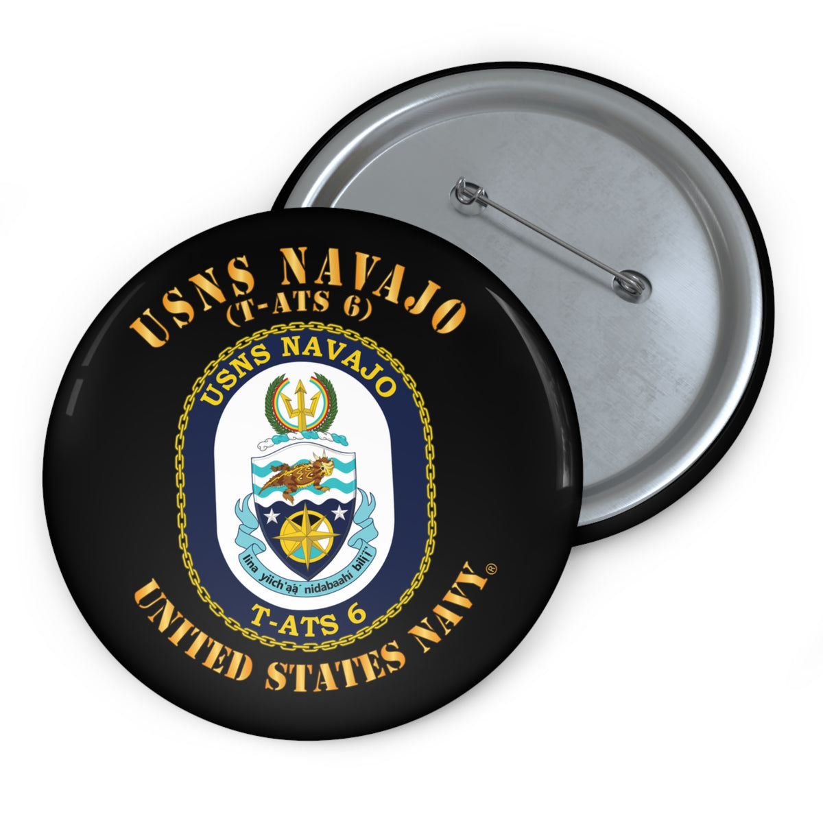 Pin Button - Navy - USNS Navajo (T-ATS 6)