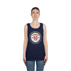 Unisex Heavy Cotton Tank Top - Navy - Destroyer Squadron 60 wo txt