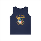 Unisex Heavy Cotton Tank Top - Navy - Naval Air Terminal Norfolk