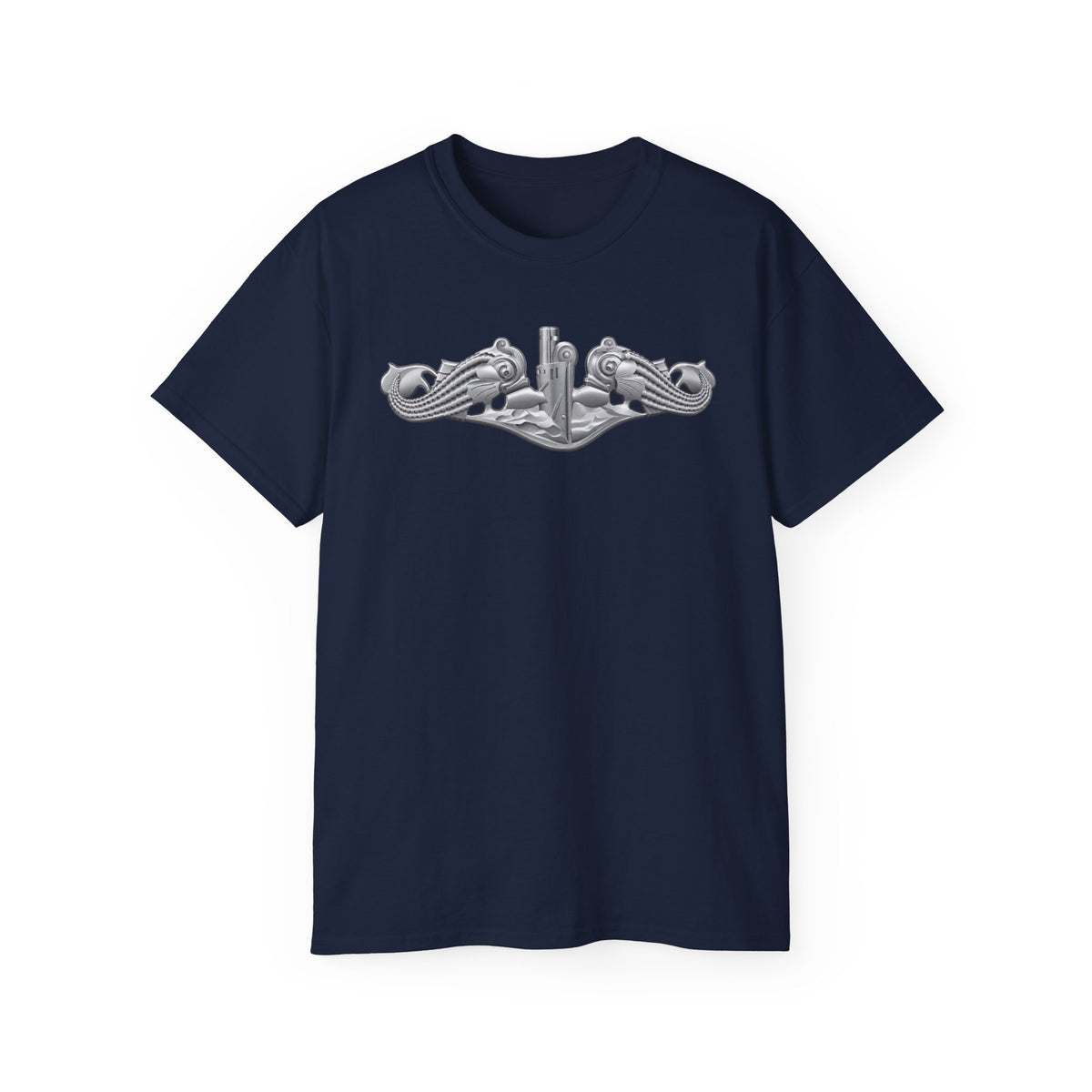 Unisex Ultra Cotton T-Shirt - Navy - Badge - Submarine Warfare wo txt - Enlisted - 3D - Enhanced
