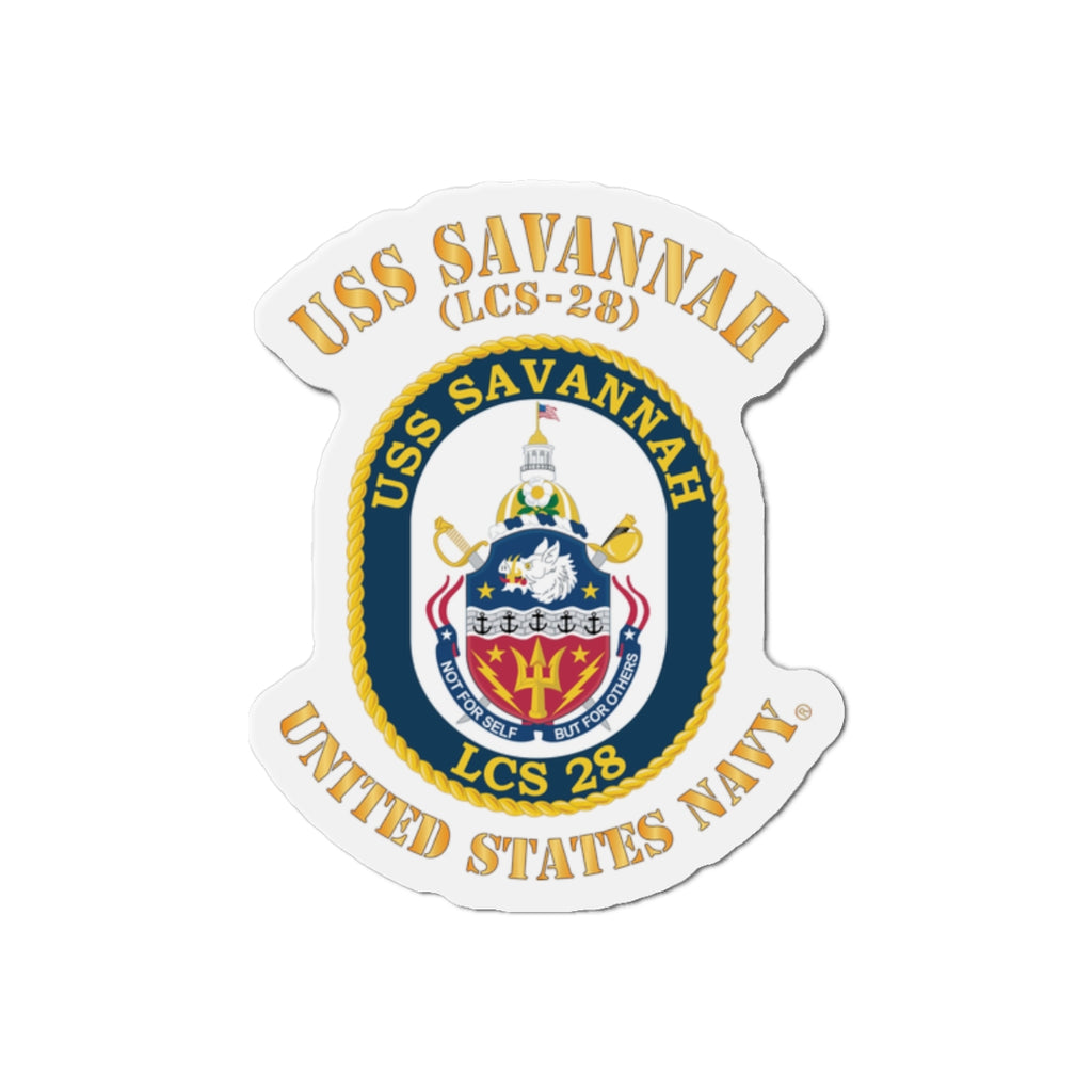 Die-Cut Magnet - Navy - USS Savannah (LCS-28)