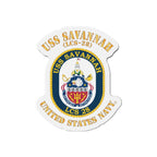 Die-Cut Magnet - Navy - USS Savannah (LCS-28)