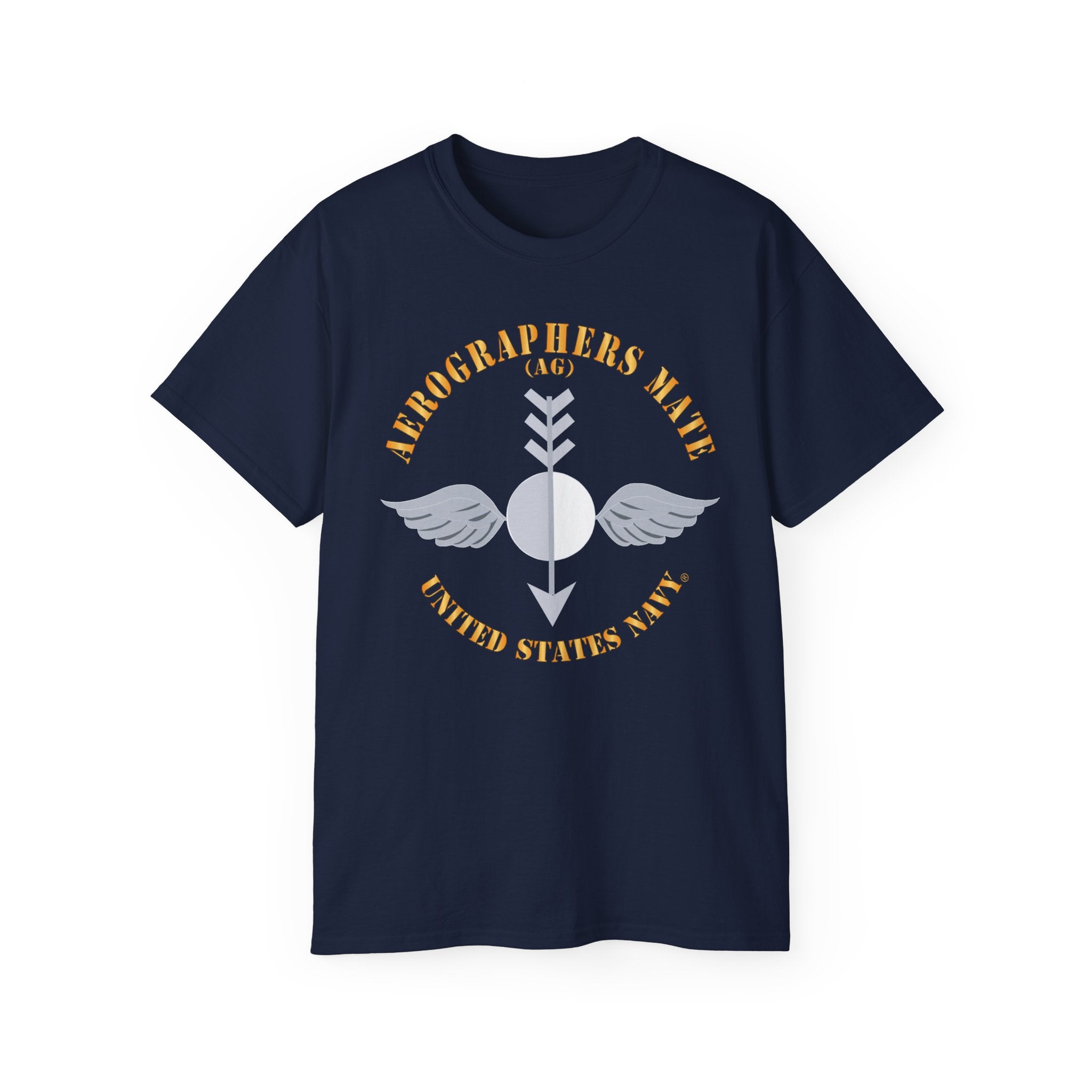 Unisex Ultra Cotton T-Shirt - Navy - Aerographers Mate (AG) X 300