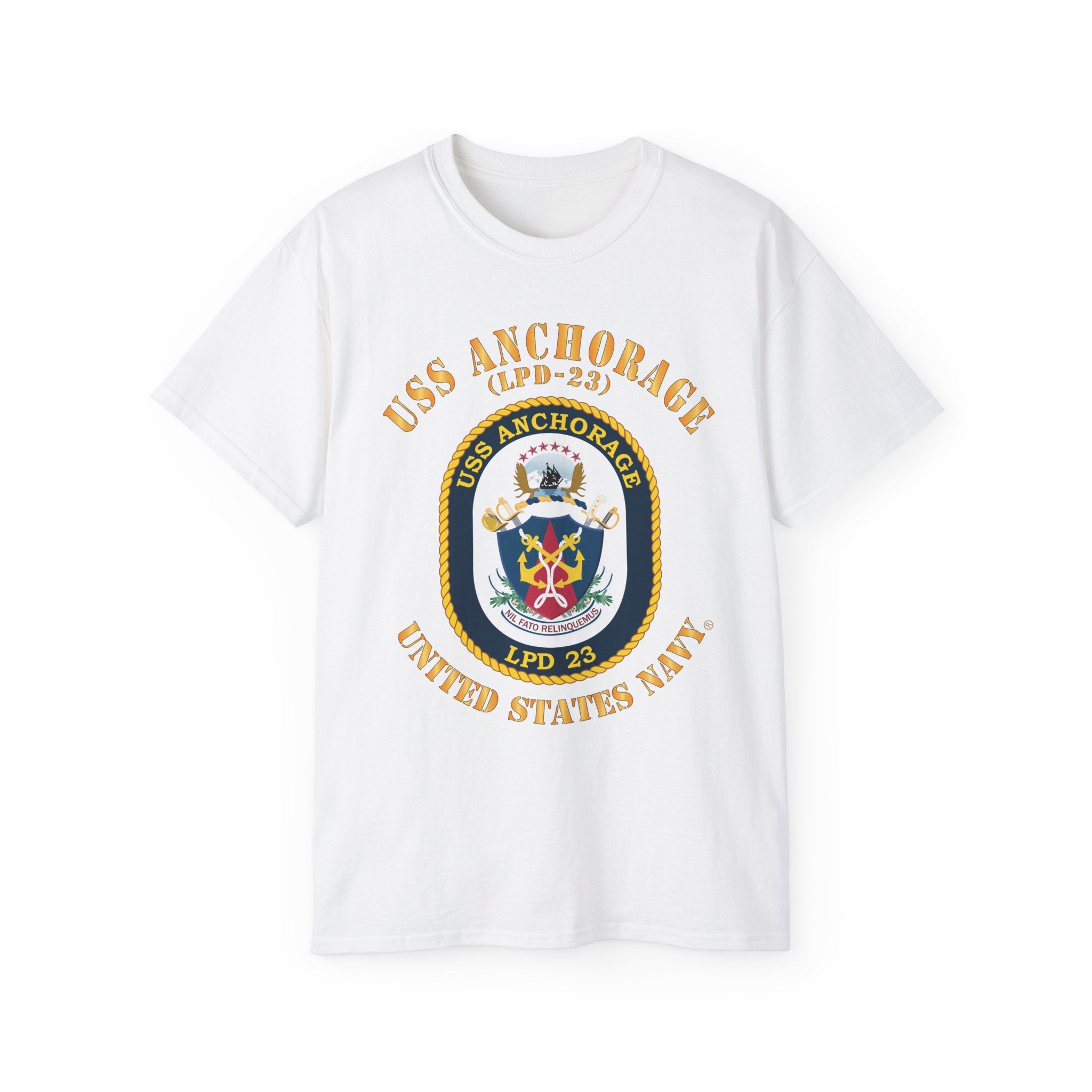 Unisex Ultra Cotton T-Shirt - Navy - USS Anchorage (LPD-23)