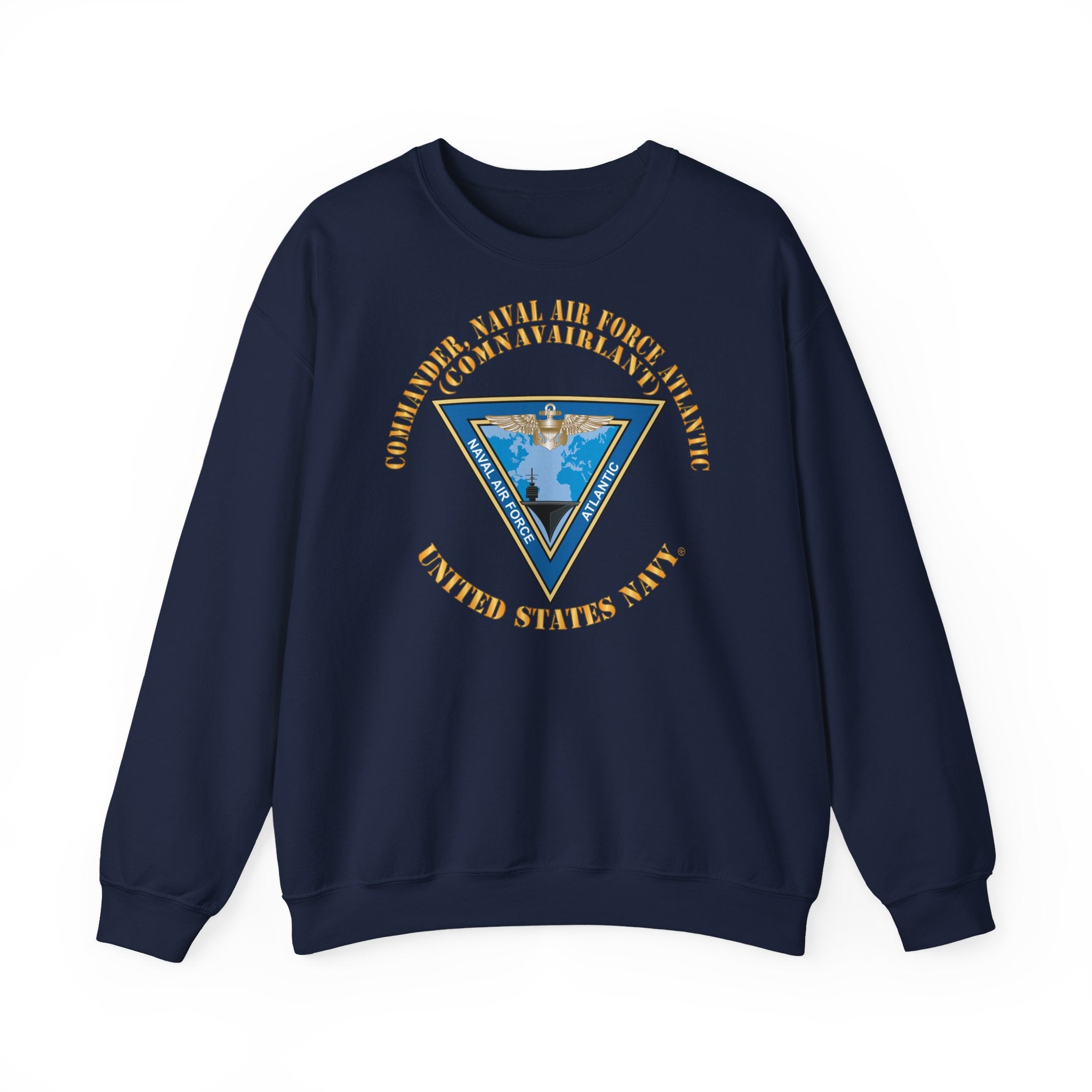 Unisex Heavy Blend™ Crewneck Sweatshirt - Navy - Commander, Naval Air Force Atlantic - COMNAVAIRLANT