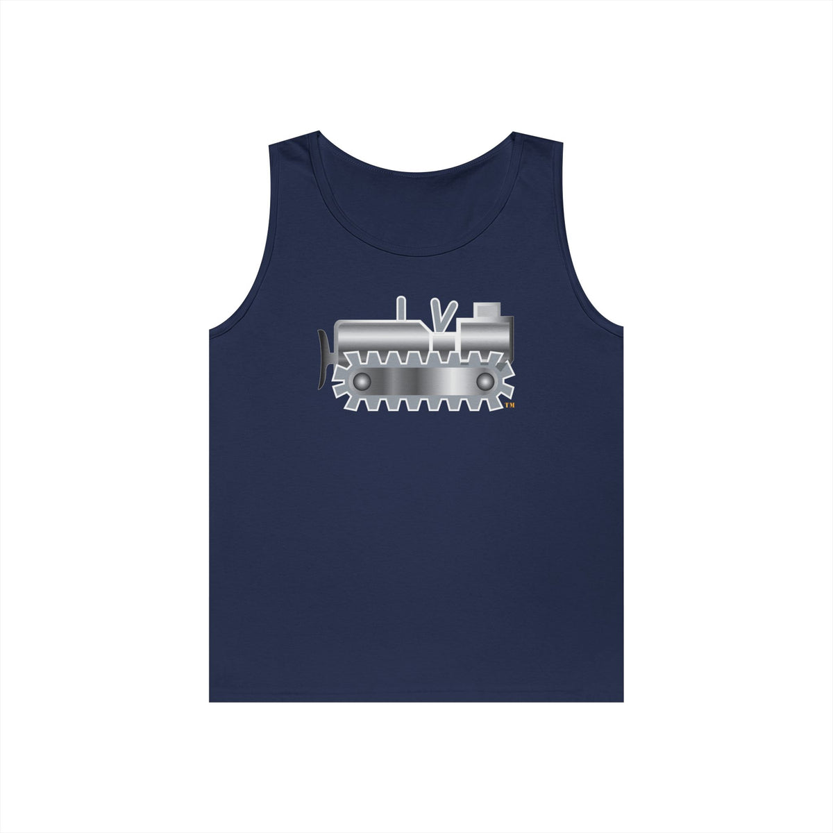 Unisex Heavy Cotton Tank Top - Navy - Rate - Equipment Operator (EO) wo txt