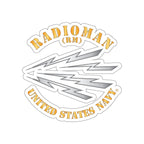 Die-Cut Vinyl Sticker - Navy - Rate - Radioman (RM)