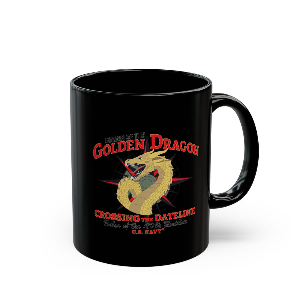 Black Mug (11oz, 15oz) - Navy - Domain of the Golden Dragon wo Txt X 300
