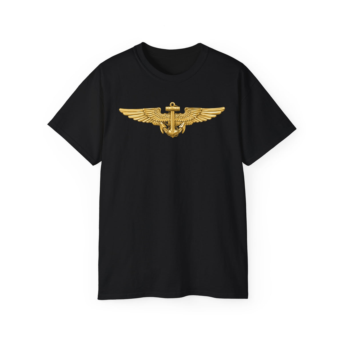 Unisex Ultra Cotton T-Shirt - Navy - Badge - Naval Aviator Wings wo txt - 3D - Enhanced