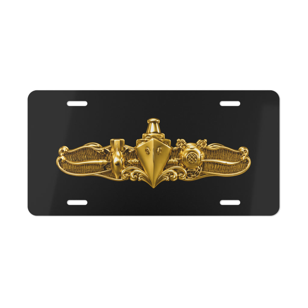 Vanity License Plate - Navy - Badge - Special Operations Warfare (SO) wo txt - 3D - Enhanced