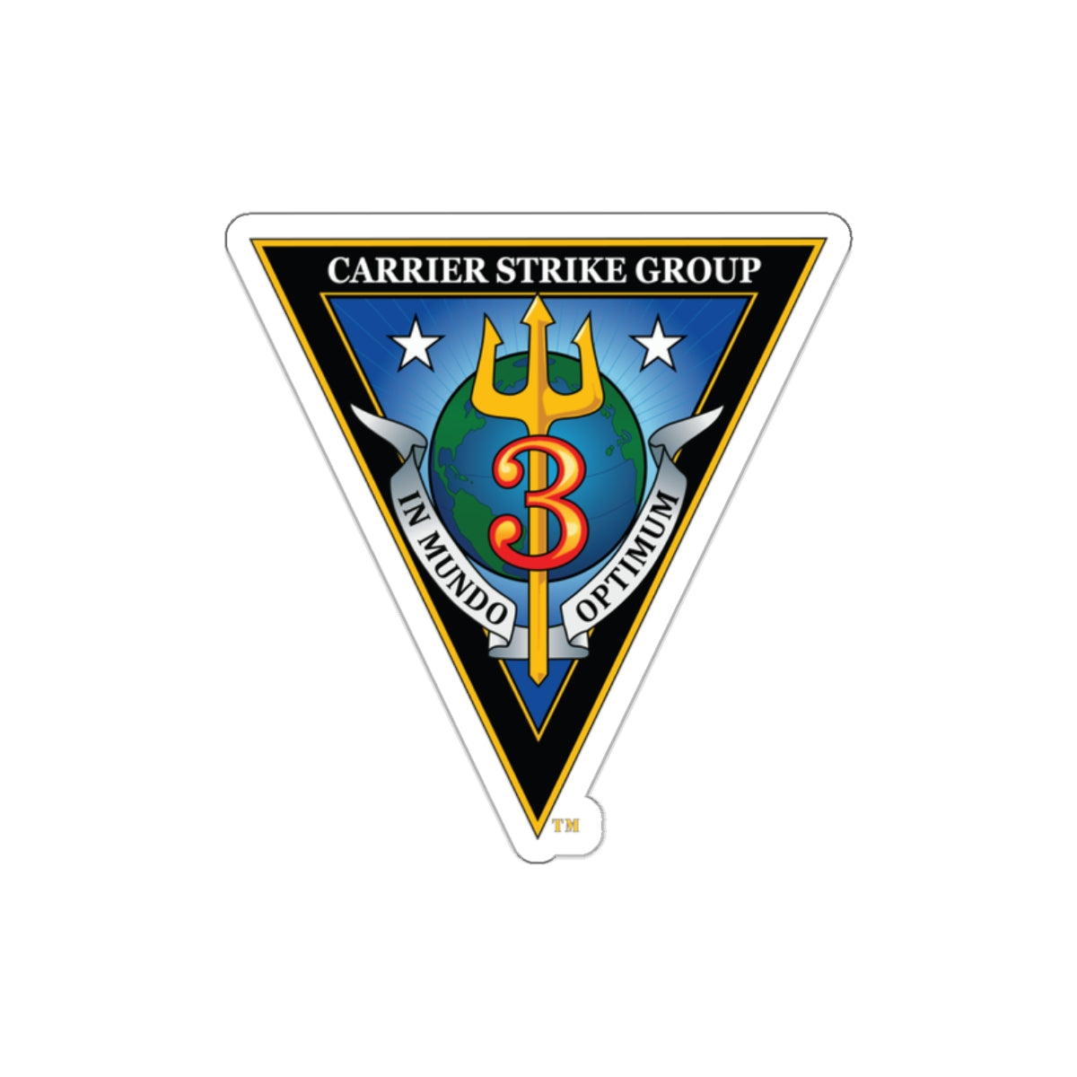 Die-Cut Vinyl Sticker - Navy - Carrier Strike Group 3 (CSG-3) wo txt