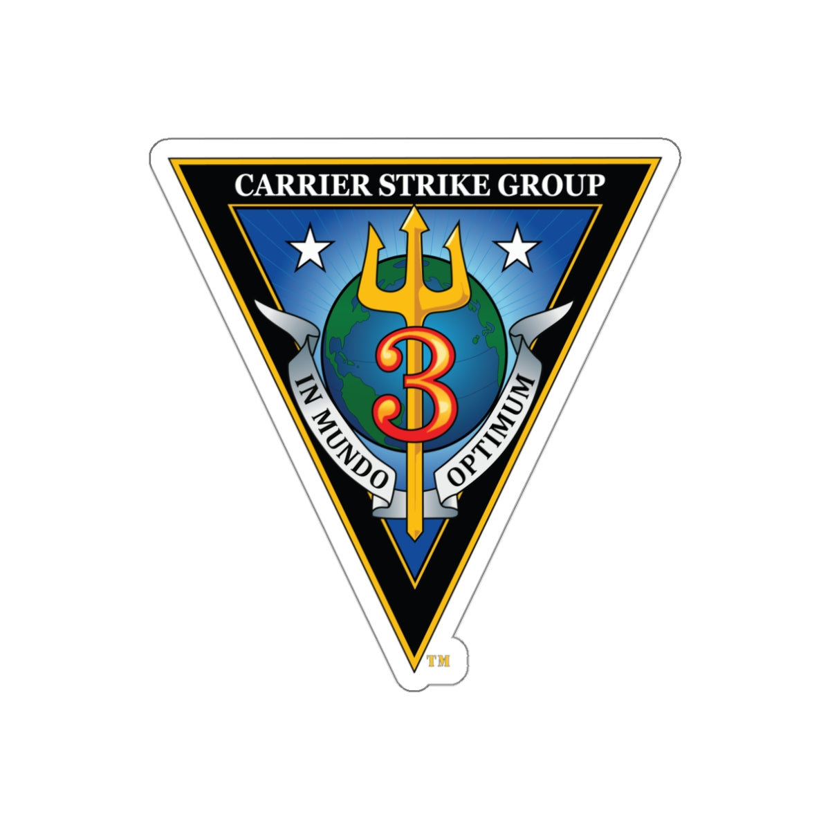 Die-Cut Vinyl Sticker - Navy - Carrier Strike Group 3 (CSG-3) wo txt