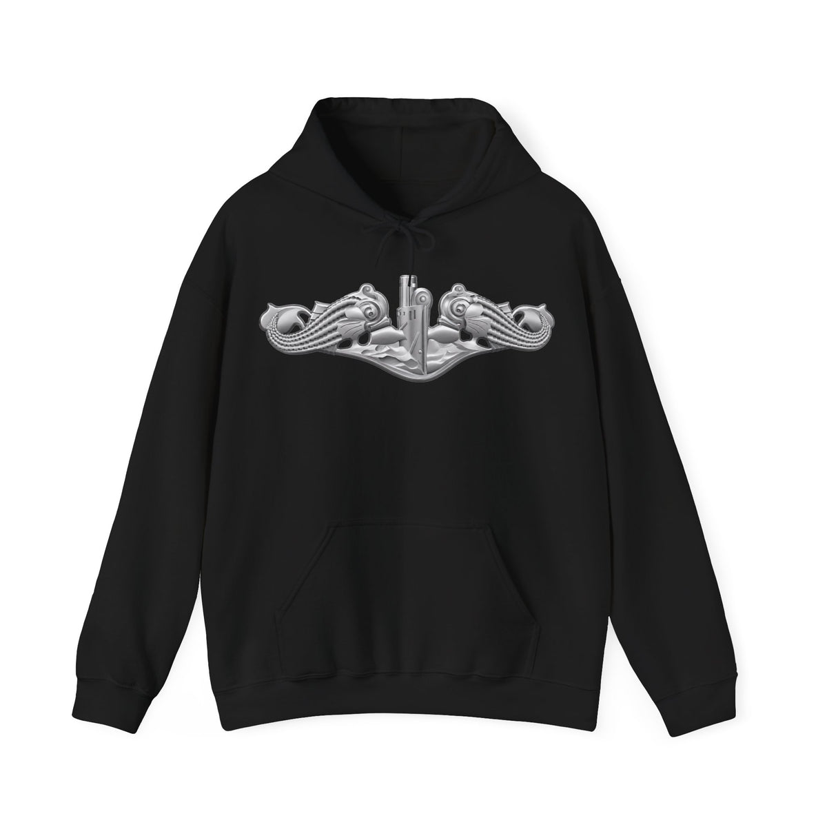 Unisex Heavy Blend™ Hoodies - Navy - Badge - Submarine Warfare wo txt - Enlisted - 3D - Enhanced