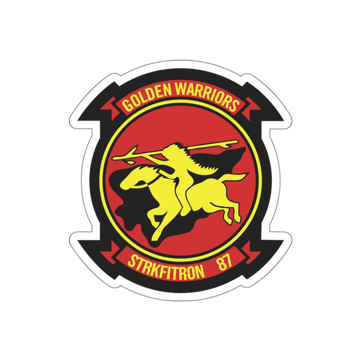 Die-Cut Vinyl Sticker - Navy - Strike Fighter Squadron 87 (VFA-87) wo txt
