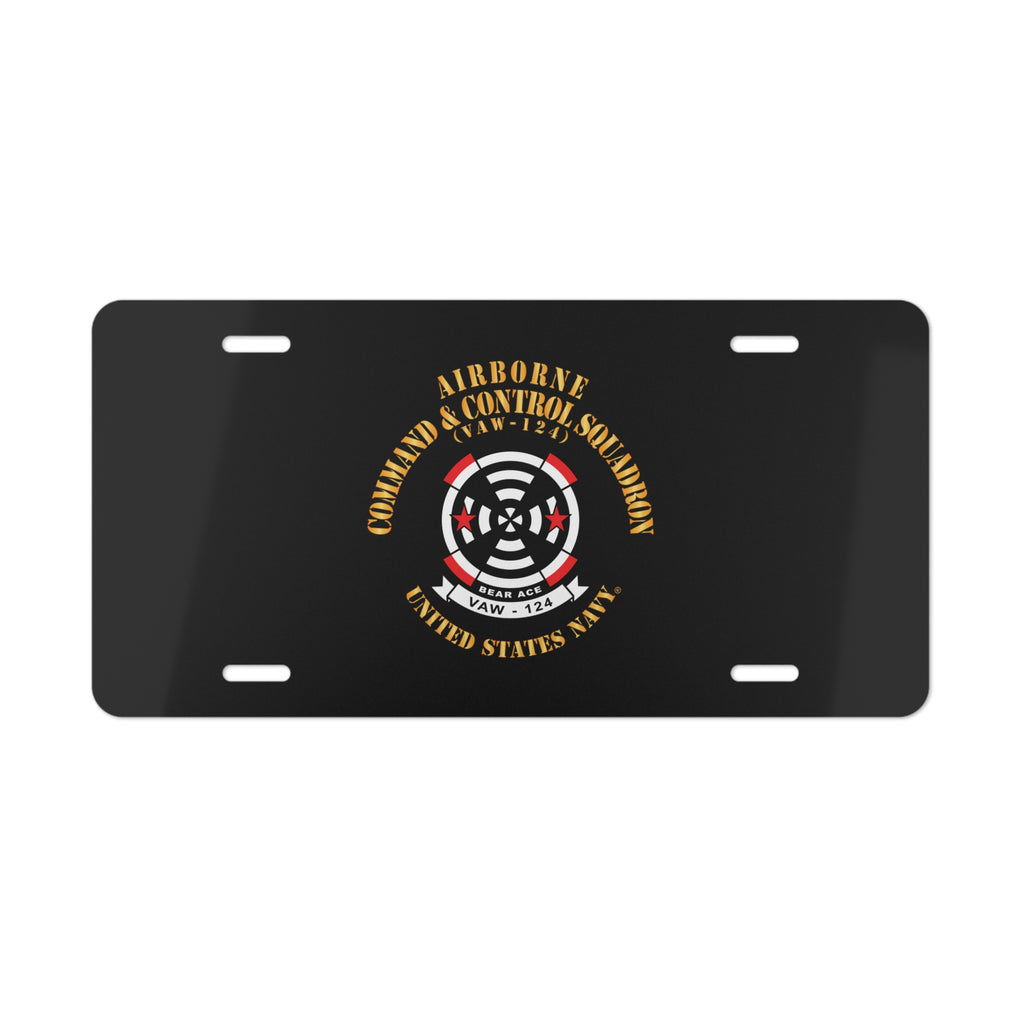 Vanity License Plate - Navy - Airborne Command & Control Squadron 124 (VAW-124)