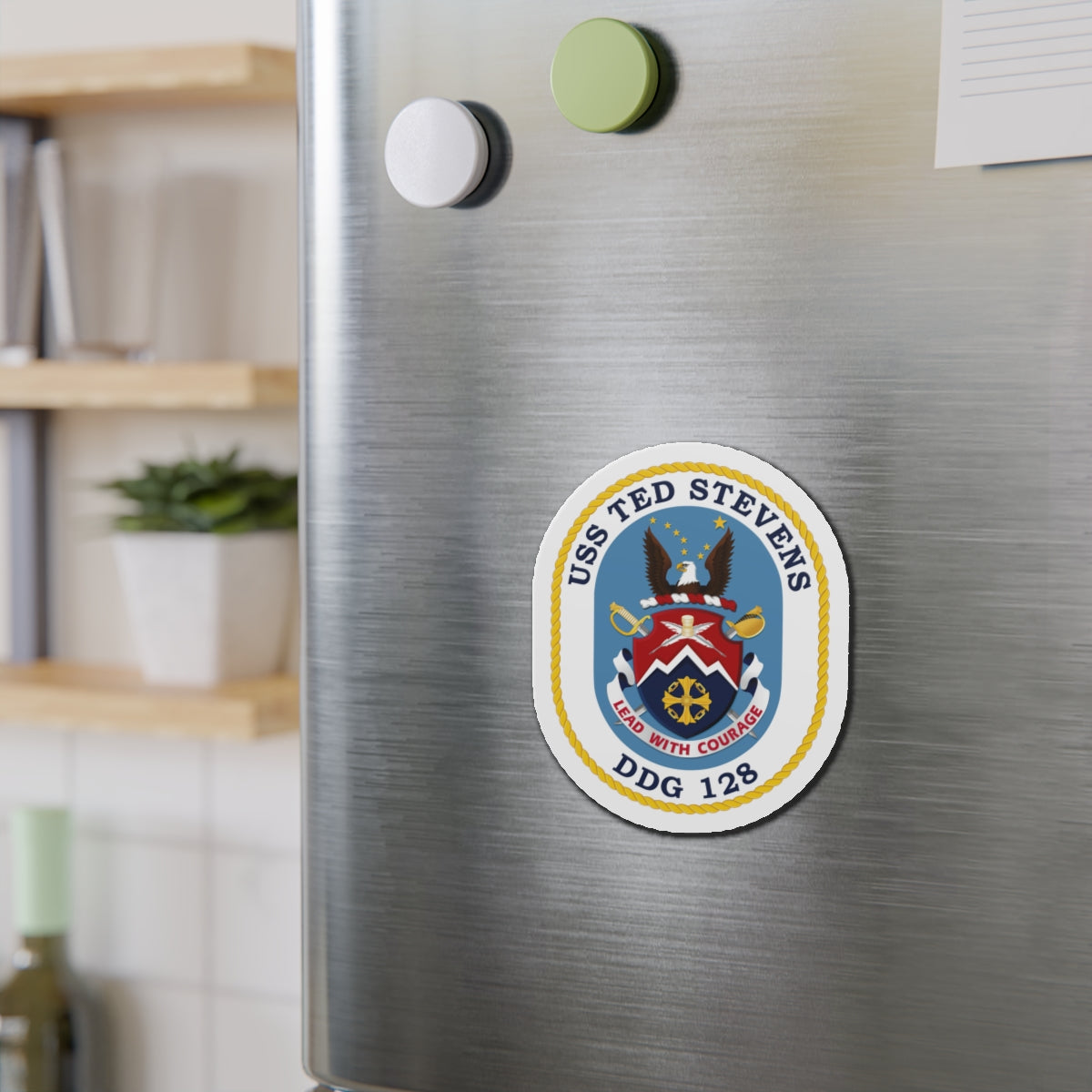 Die-Cut Magnet - Navy - USS Ted Stevens (DDG-128) wo txt