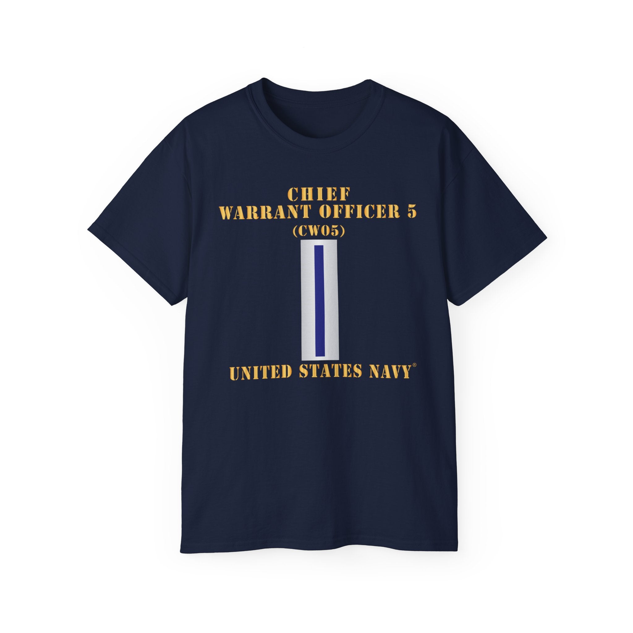 Unisex Ultra Cotton T-Shirt - Navy - Chief Warrant Officer 5 - CW05