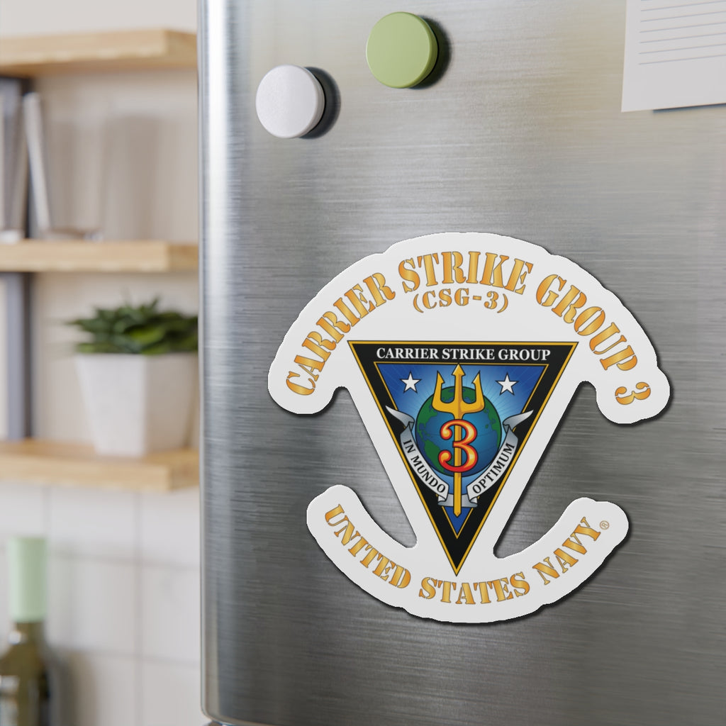 Die-Cut Magnet - Navy - Carrier Strike Group 3 (CSG-3)