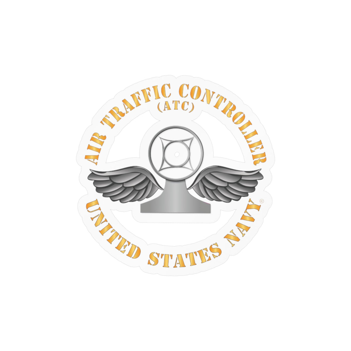 Kiss-Cut Vinyl Decal - Navy - Rate - Air Traffic Controller (ATC)