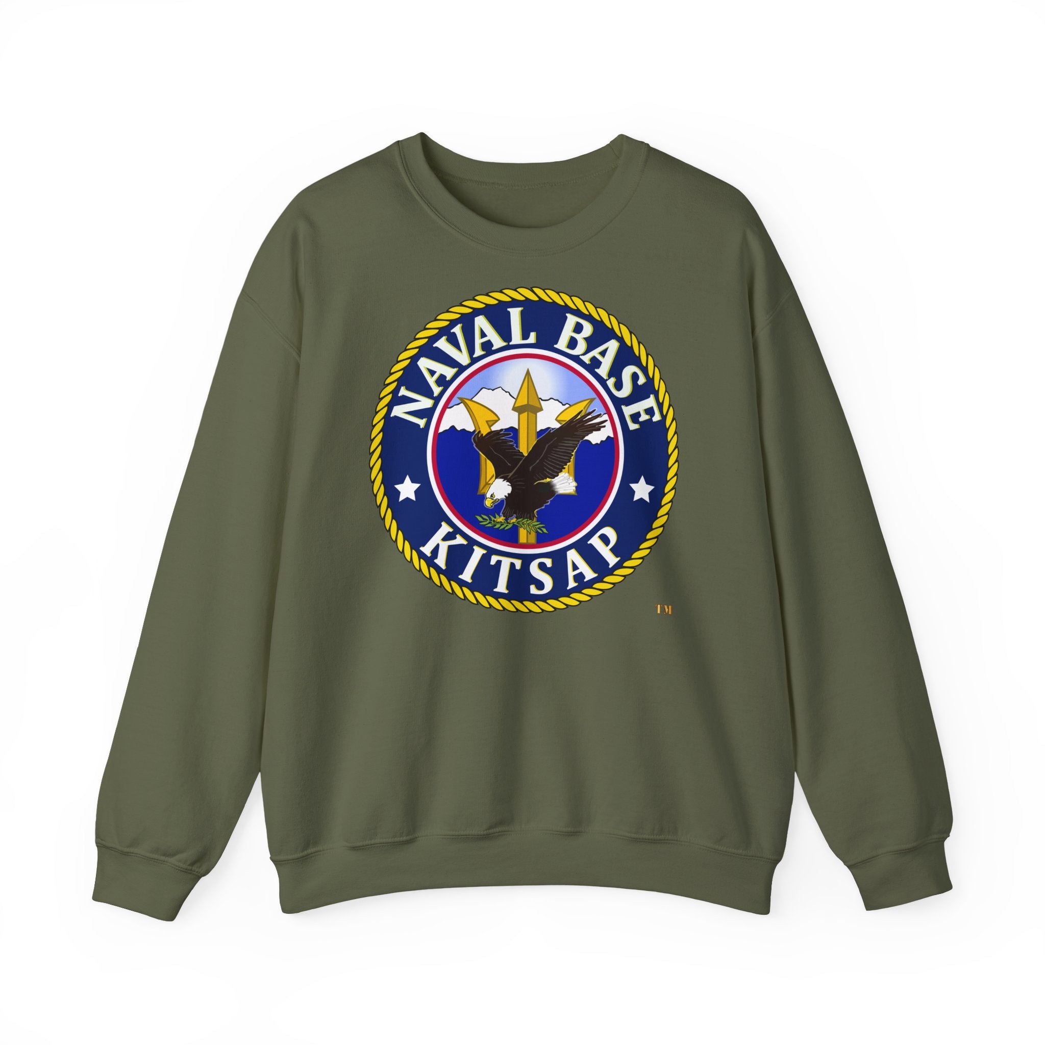 Unisex Heavy Blend™ Crewneck Sweatshirt - Navy - Naval Base Kitsap wo txt