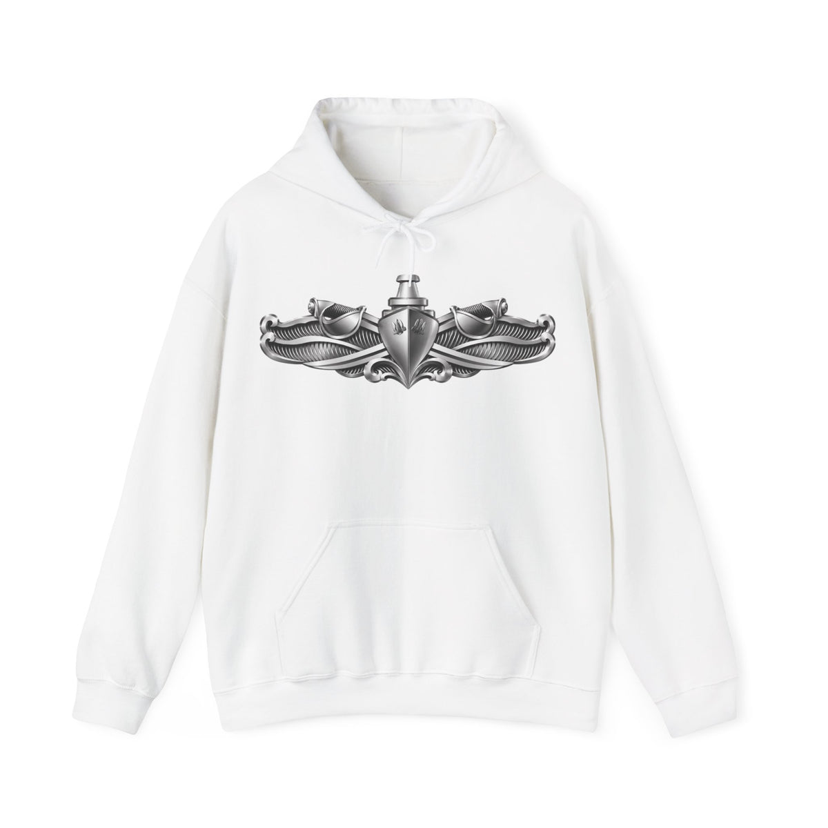 Unisex Heavy Blend™ Hoodies - Navy - Badge - Enlisted Surface Warfare Specialist (ESWS) wo txt - 3D - Enhanced