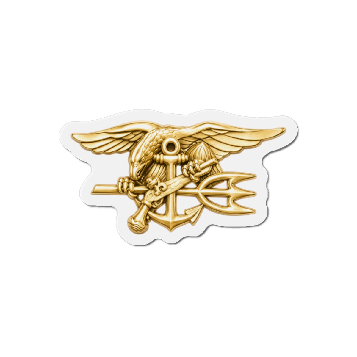 Die-Cut Magnet - Navy - Badge - Special Warfare insignia wo txt - 3D - Enhanced
