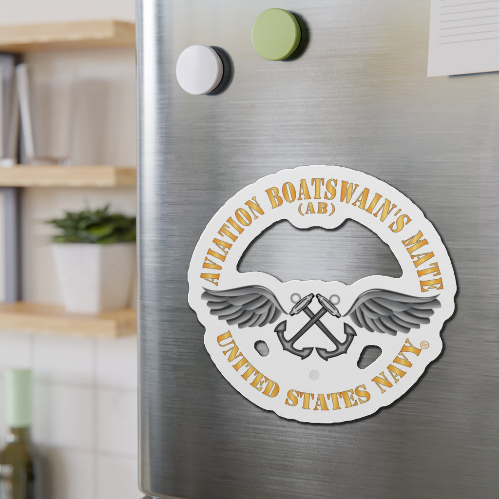 Die-Cut Magnet - Navy - Rate - Aviation Boatswain's Mate (AB) X 300