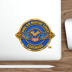 Die-Cut Vinyl Sticker - Navy - Naval Air Warfare Center - Coronado - Crest - 3D - Enhanced