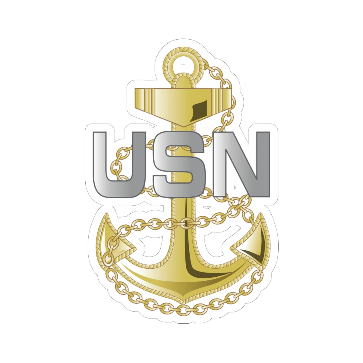 Kiss-Cut Stickers - Navy - Fouled Anchor wo txt