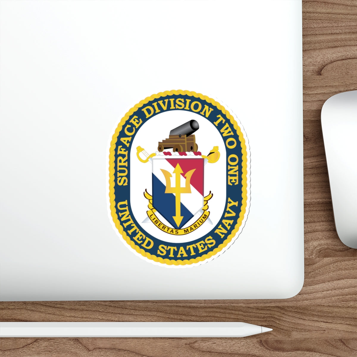 Die-Cut Vinyl Sticker - Navy - Surface Division 21 wo txt
