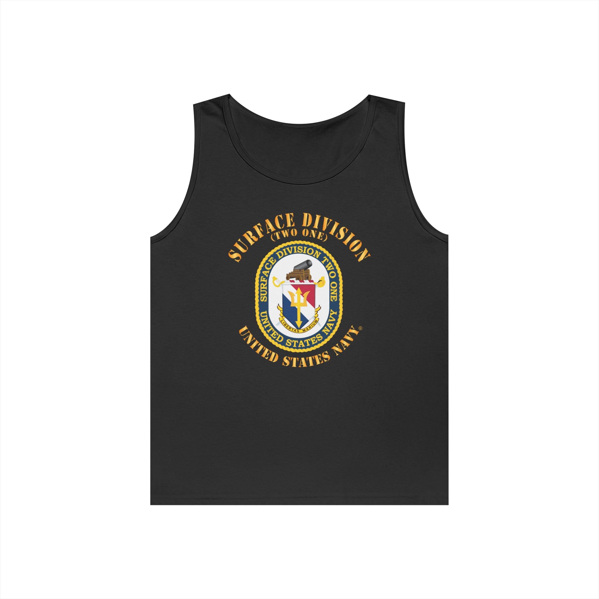Unisex Heavy Cotton Tank Top - Navy - Surface Division 21