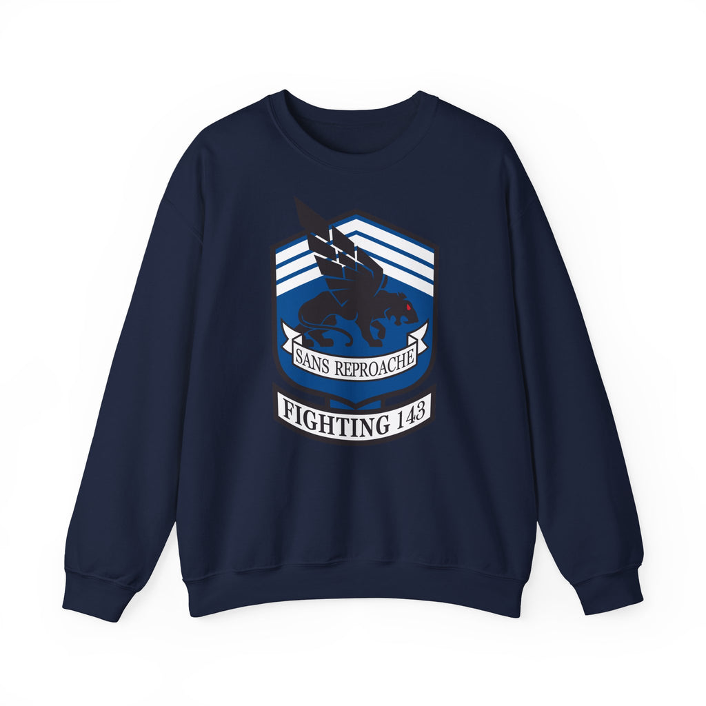 Unisex Heavy Blend™ Crewneck Sweatshirt - Navy - Strike Fighter Squadron 143 (VFA-143) wo txt