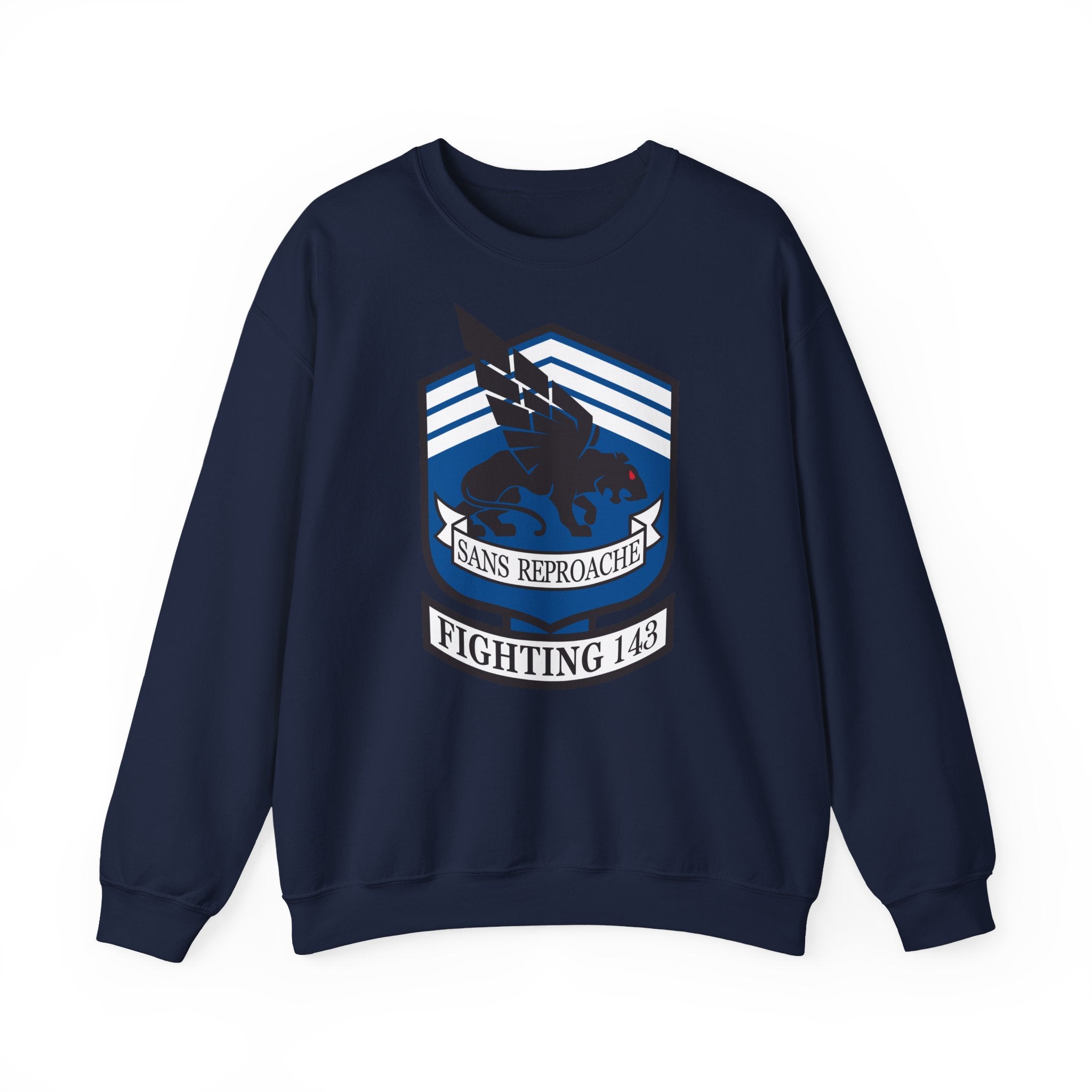 Unisex Heavy Blend™ Crewneck Sweatshirt - Navy - Strike Fighter Squadron 143 (VFA-143) wo txt