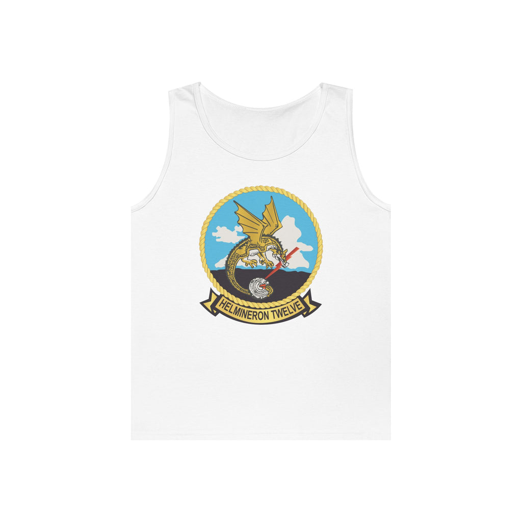 Unisex Heavy Cotton Tank Top - Navy - Helmineron Twelve (HM-12) wo Txt