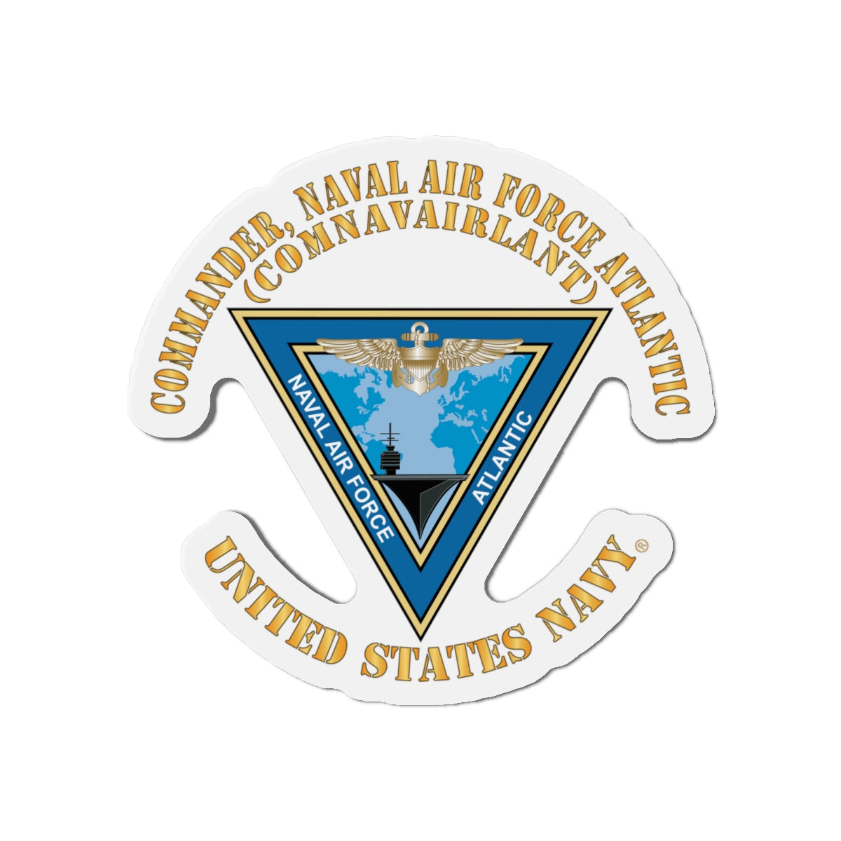 Die-Cut Magnet - Navy - Commander, Naval Air Force Atlantic - COMNAVAIRLANT