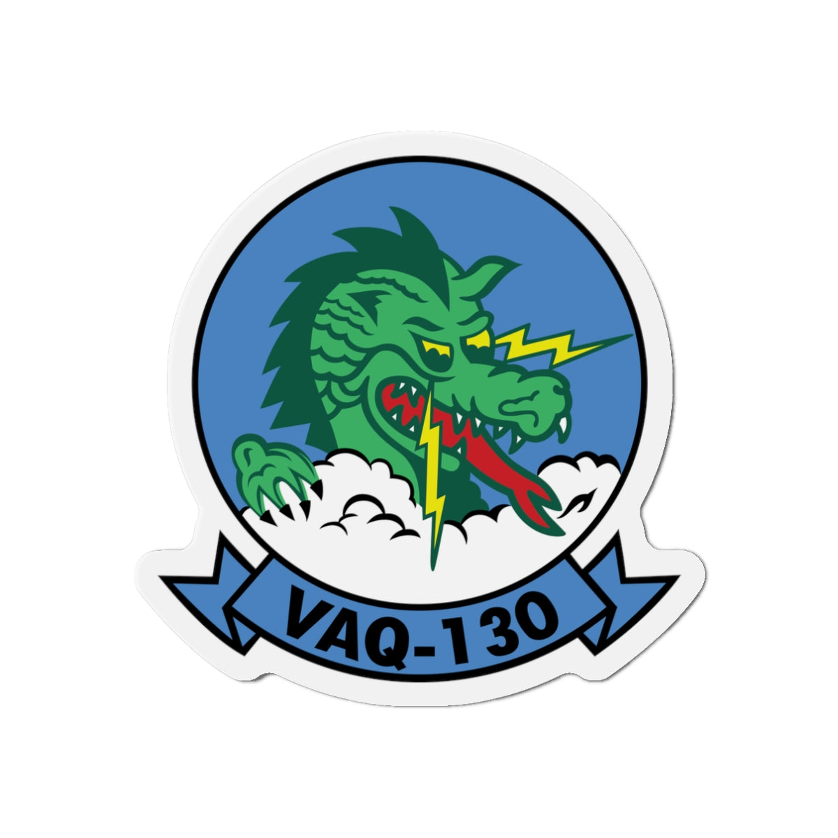 Die-Cut Magnet - Navy - Electronic Attack Squadron 130 (VAQ-130) wo txt