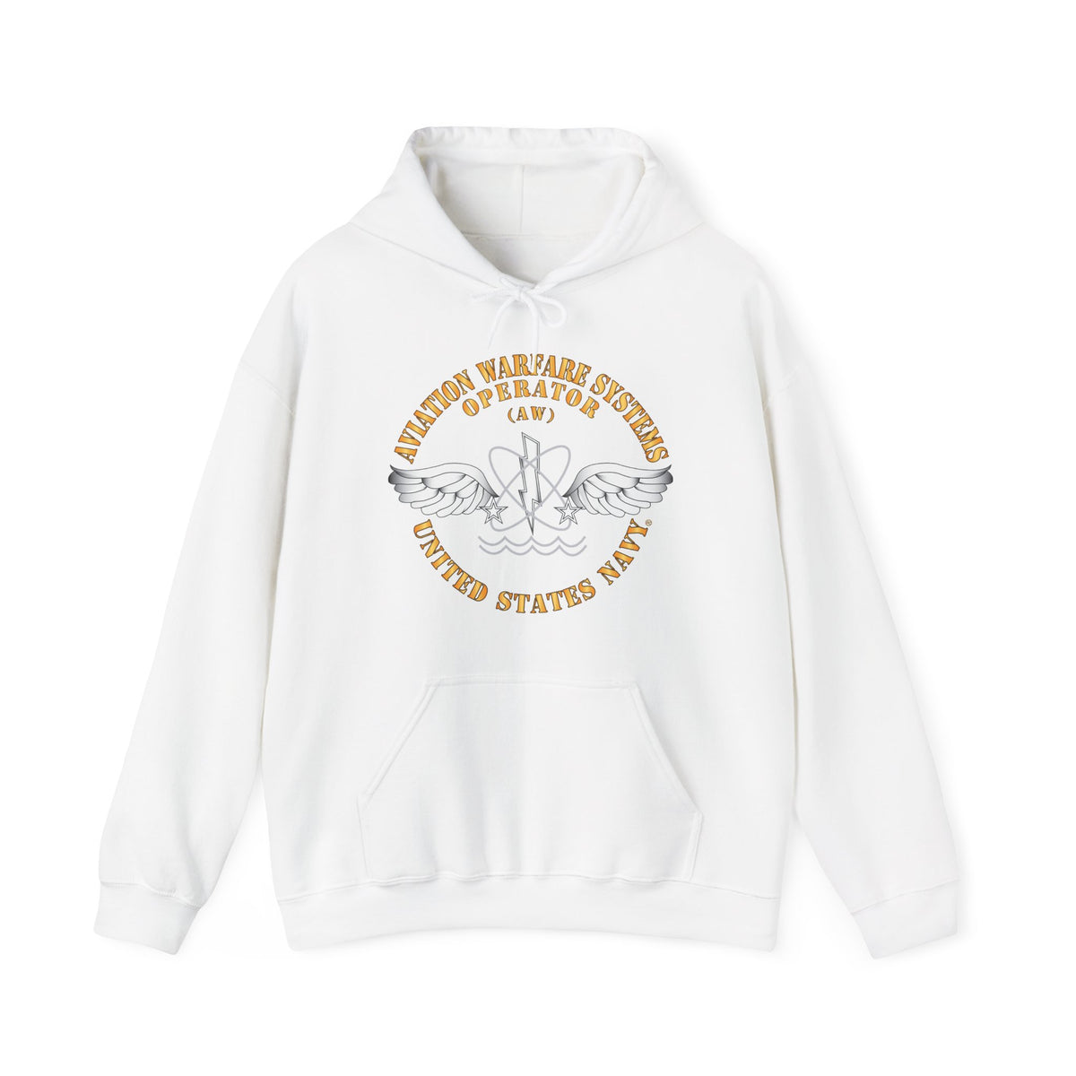 Unisex Heavy Blend™ Hoodies - Navy - Rate - Aviation Warfare Systems Operator (AW)