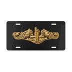 Vanity License Plate - Navy - Badge - Submarine Warfare wo txt - Officer - 3D - Enhanced