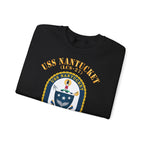 Unisex Heavy Blend™ Crewneck Sweatshirt - Navy - USS Nantucket (LCS-27)