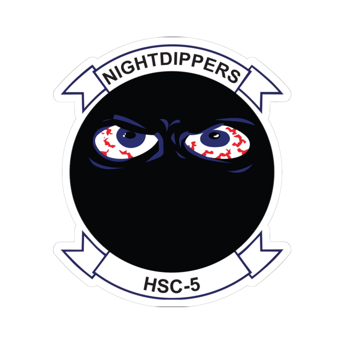 Kiss-Cut Stickers - Navy - Helicopter Sea Combat Squadron 5 (HSC-5) wo txt