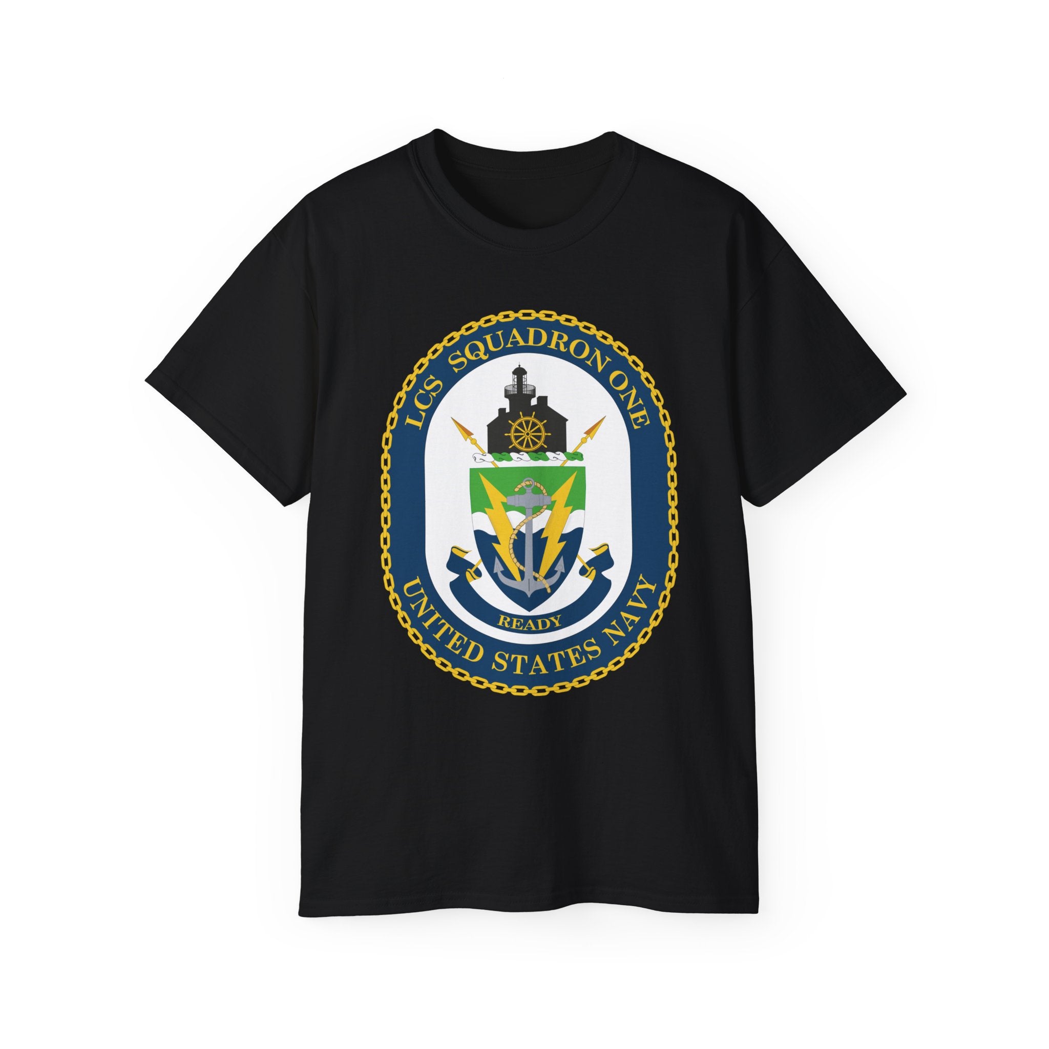 Unisex Ultra Cotton T-Shirt - Navy - LCS Squadron One (LCSRON 1) wo txt