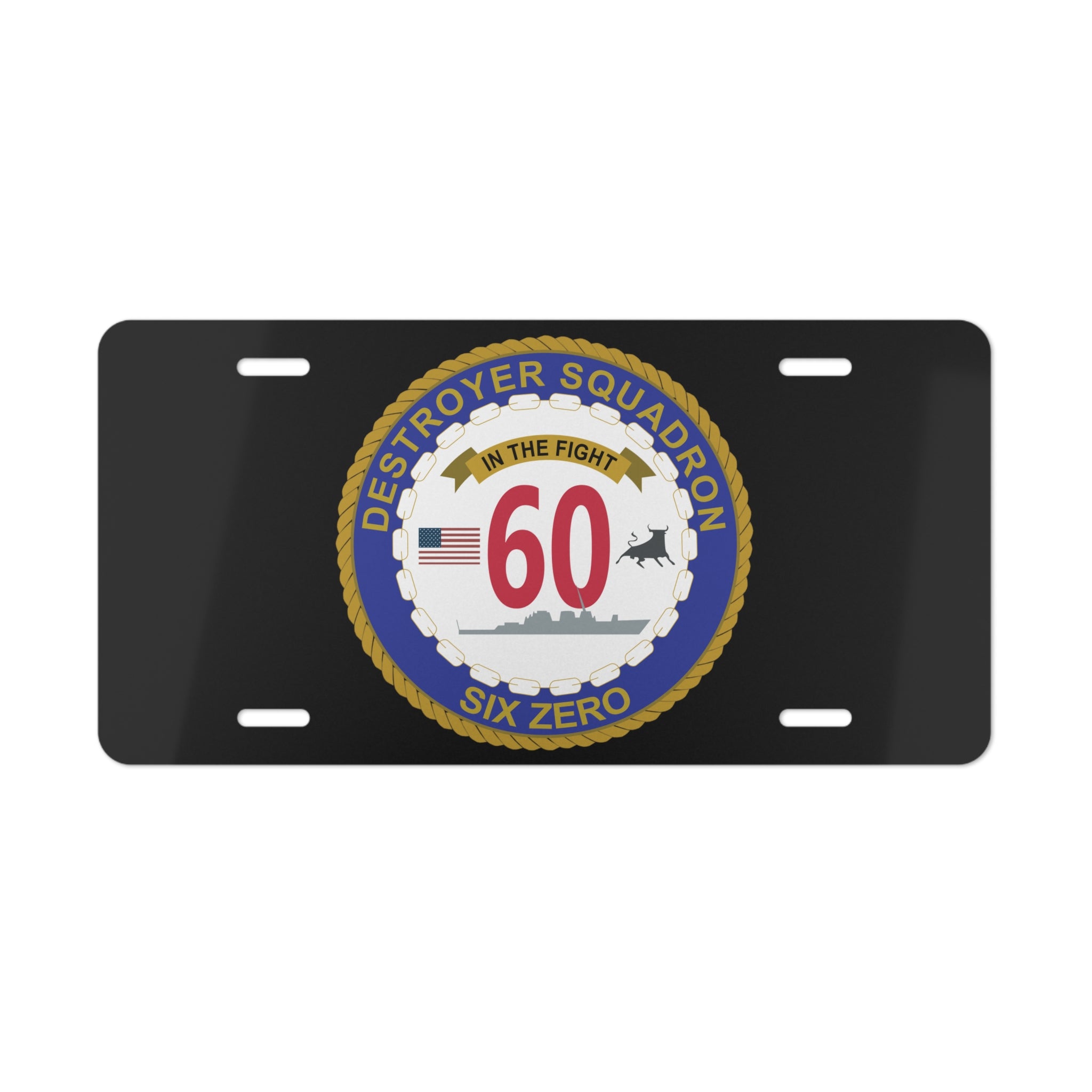 Vanity License Plate - Navy - Destroyer Squadron 60 wo txt
