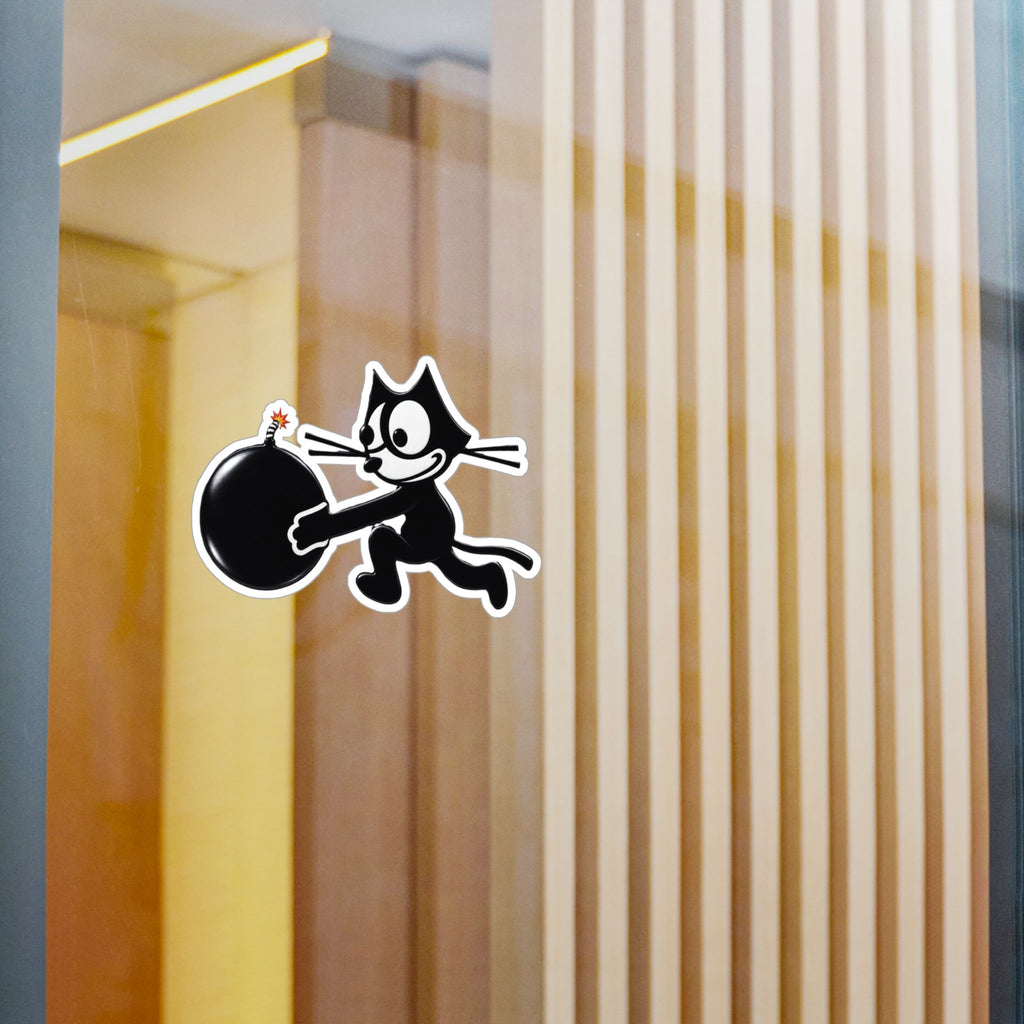 Kiss-Cut Vinyl Decal - NAVY - Fighting Squadron - VF 3 - WWII FELIX Insignia wo Txt - 3D - Enhanced
