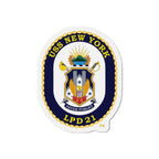 Die-Cut Magnet - Navy - USS New York (LPD-21) wo txt