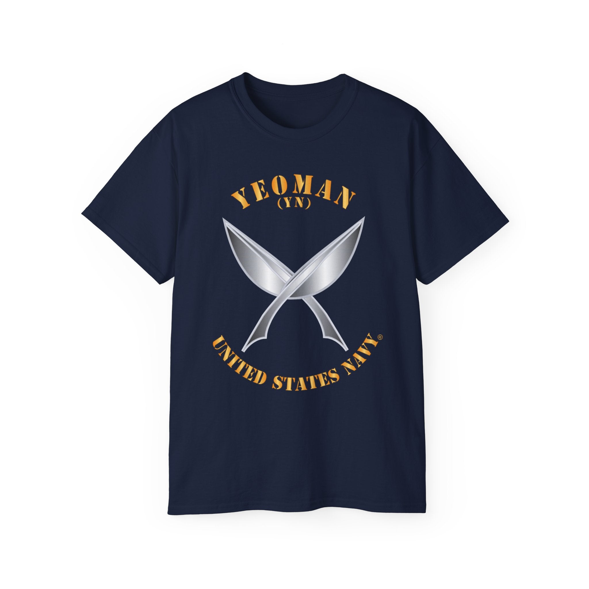 Unisex Ultra Cotton T-Shirt - Navy - Rate - Yeoman (YN)