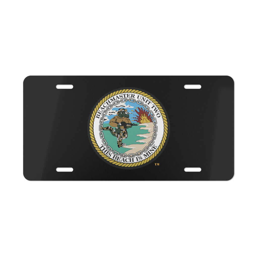 Vanity License Plate - Navy - Beachmaster Unit Two (BMU-2) wo txt X 300