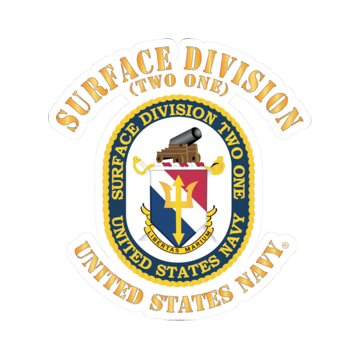 Kiss-Cut Stickers - Navy - Surface Division 21