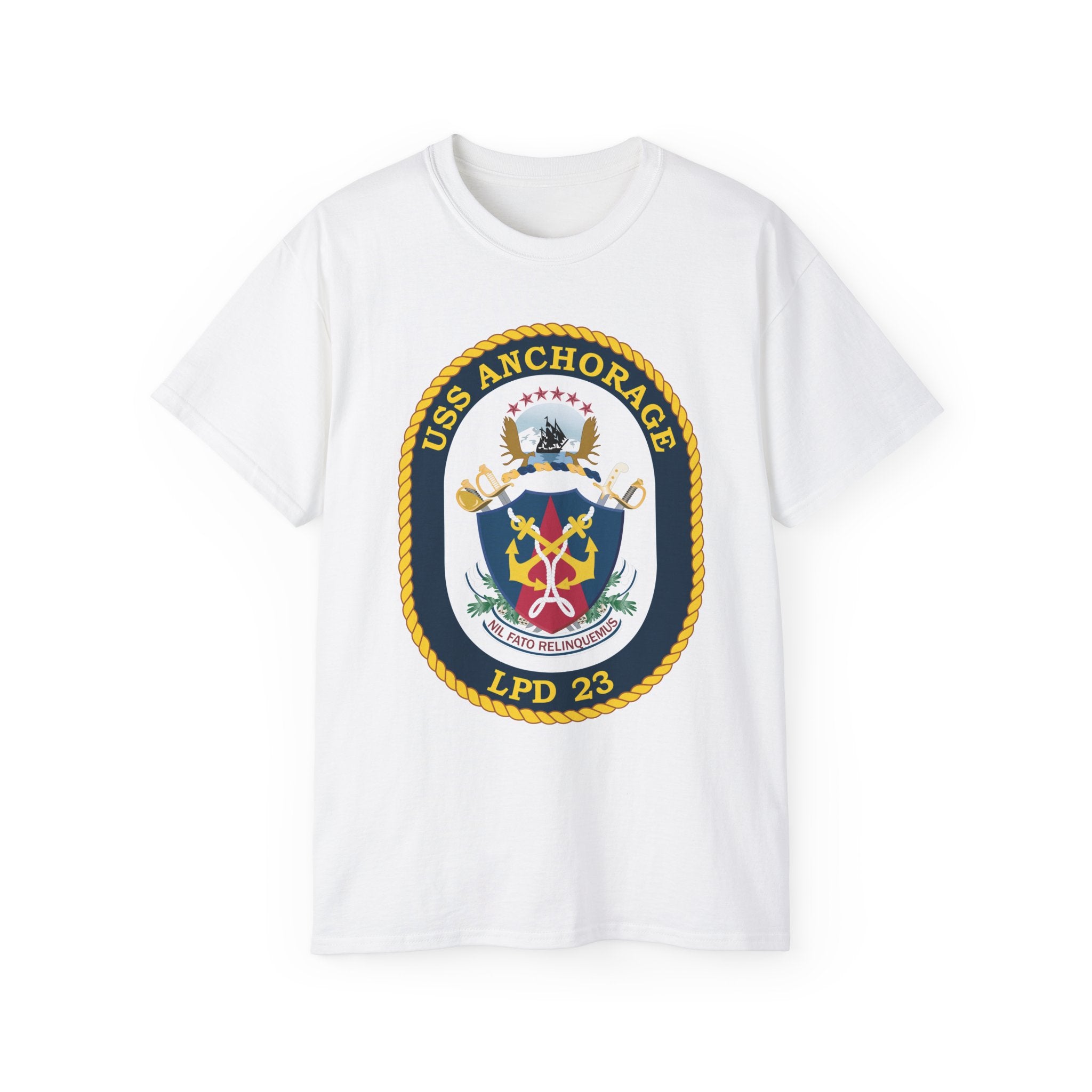 Unisex Ultra Cotton T-Shirt - Navy - USS Anchorage (LPD-23) wo txt